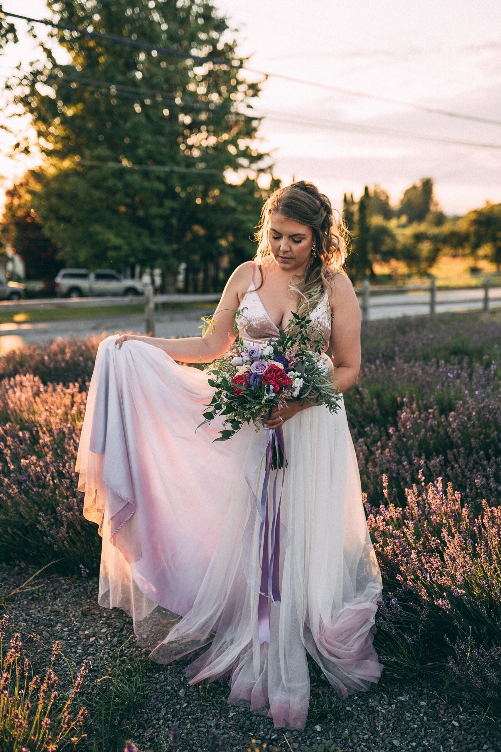 Vancouver Lavender Field Wedding Photography