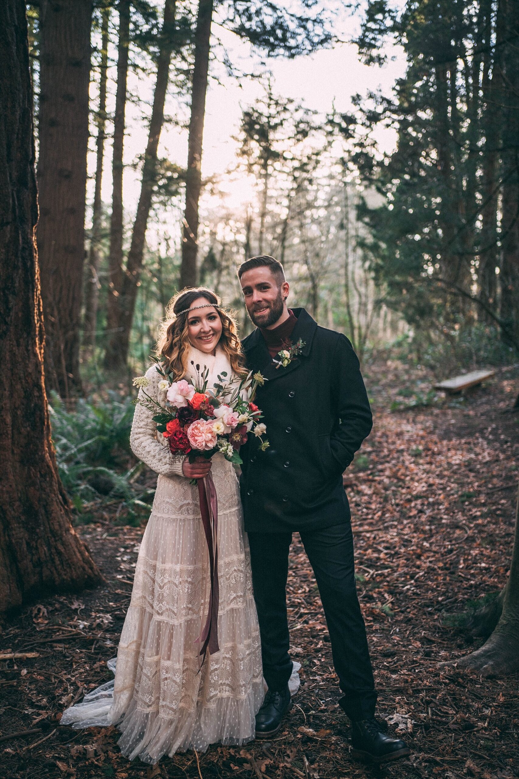 Intimate PNW Redwood Forest Elopement