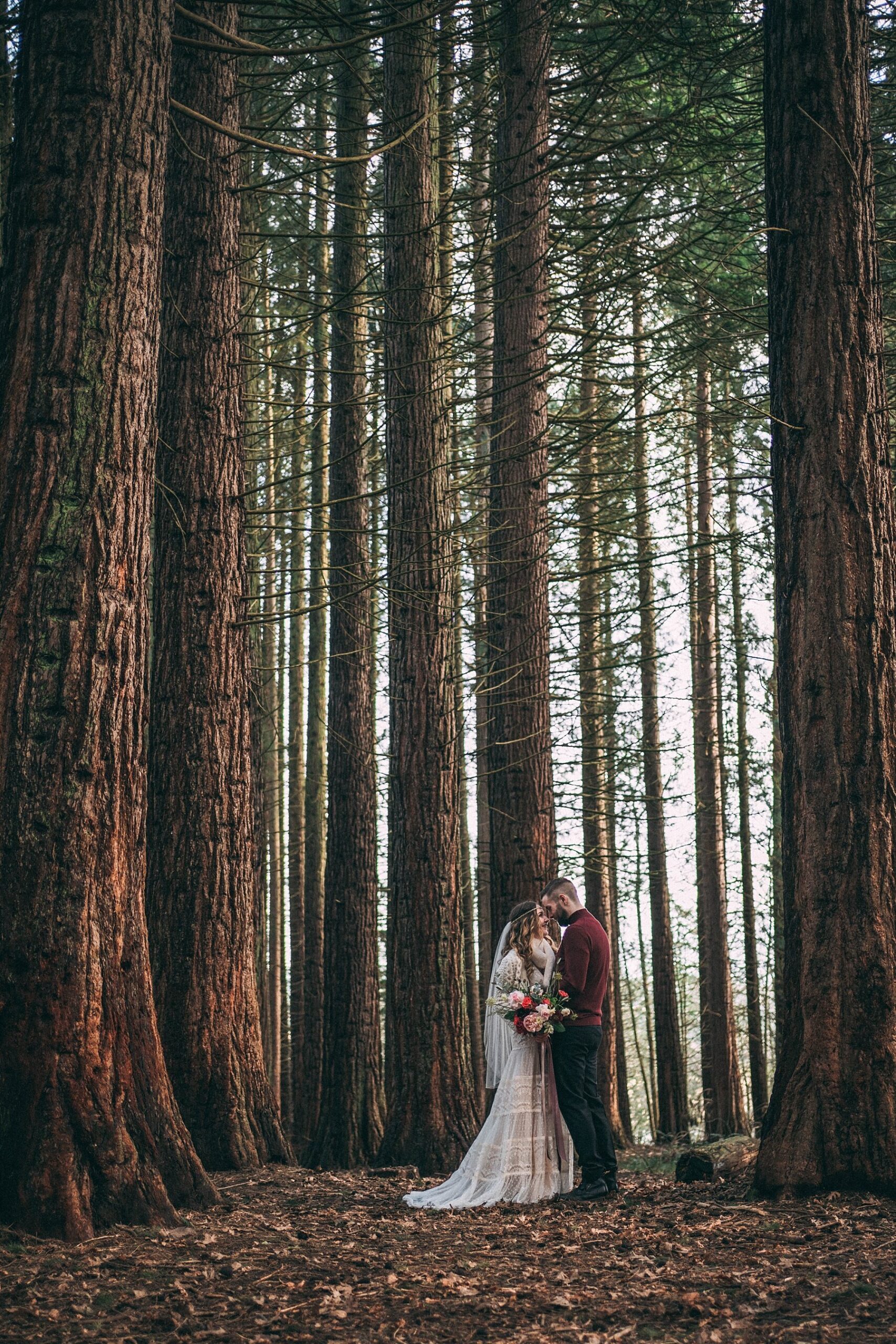 Intimate PNW Redwood Forest Elopement