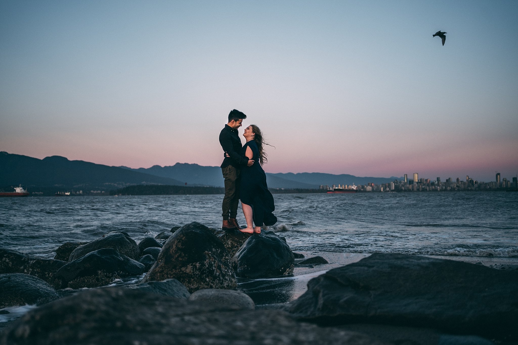 locarno beach, vancouver engagement