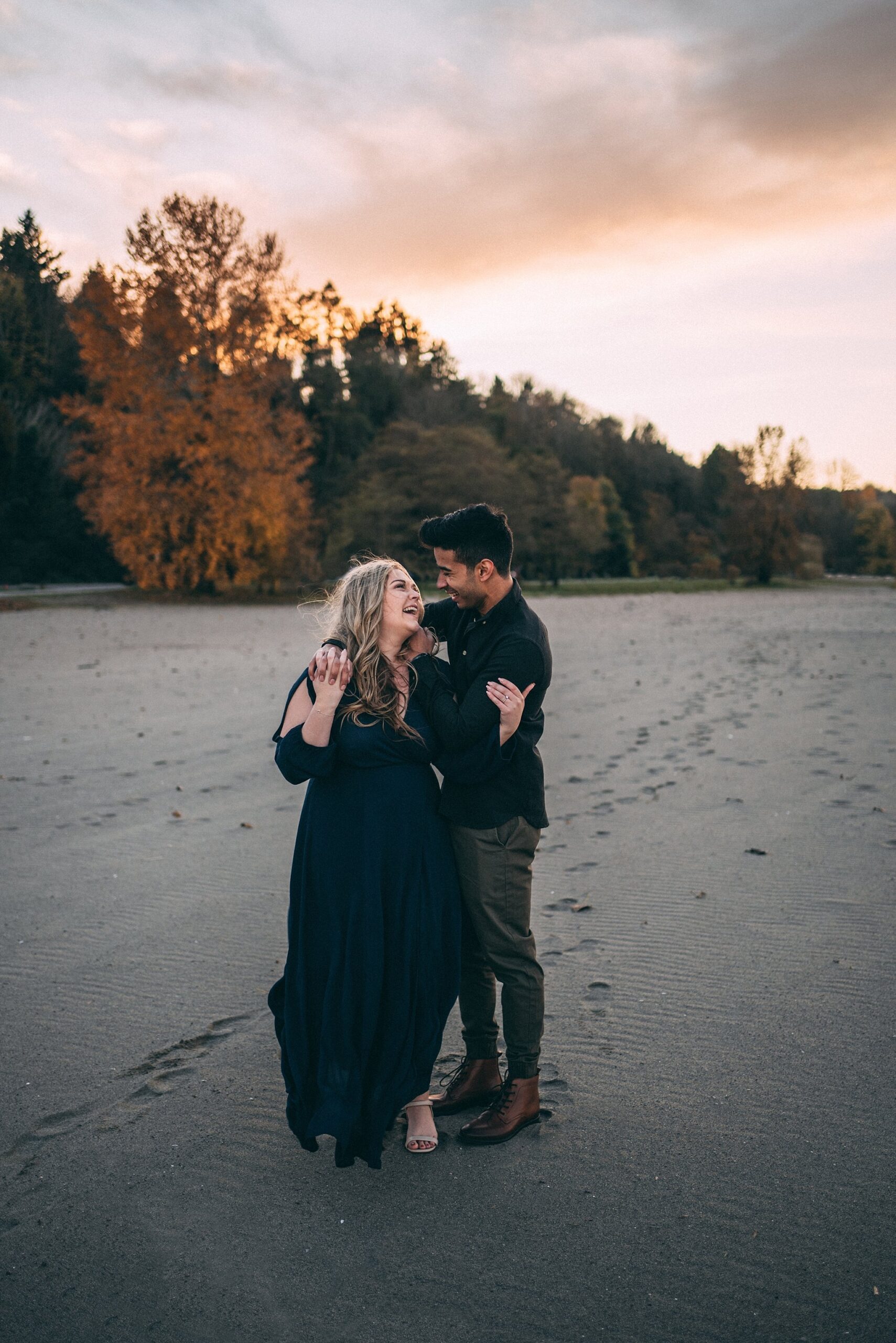 Vancouver Engagement Photoshoot at Locarno Beach