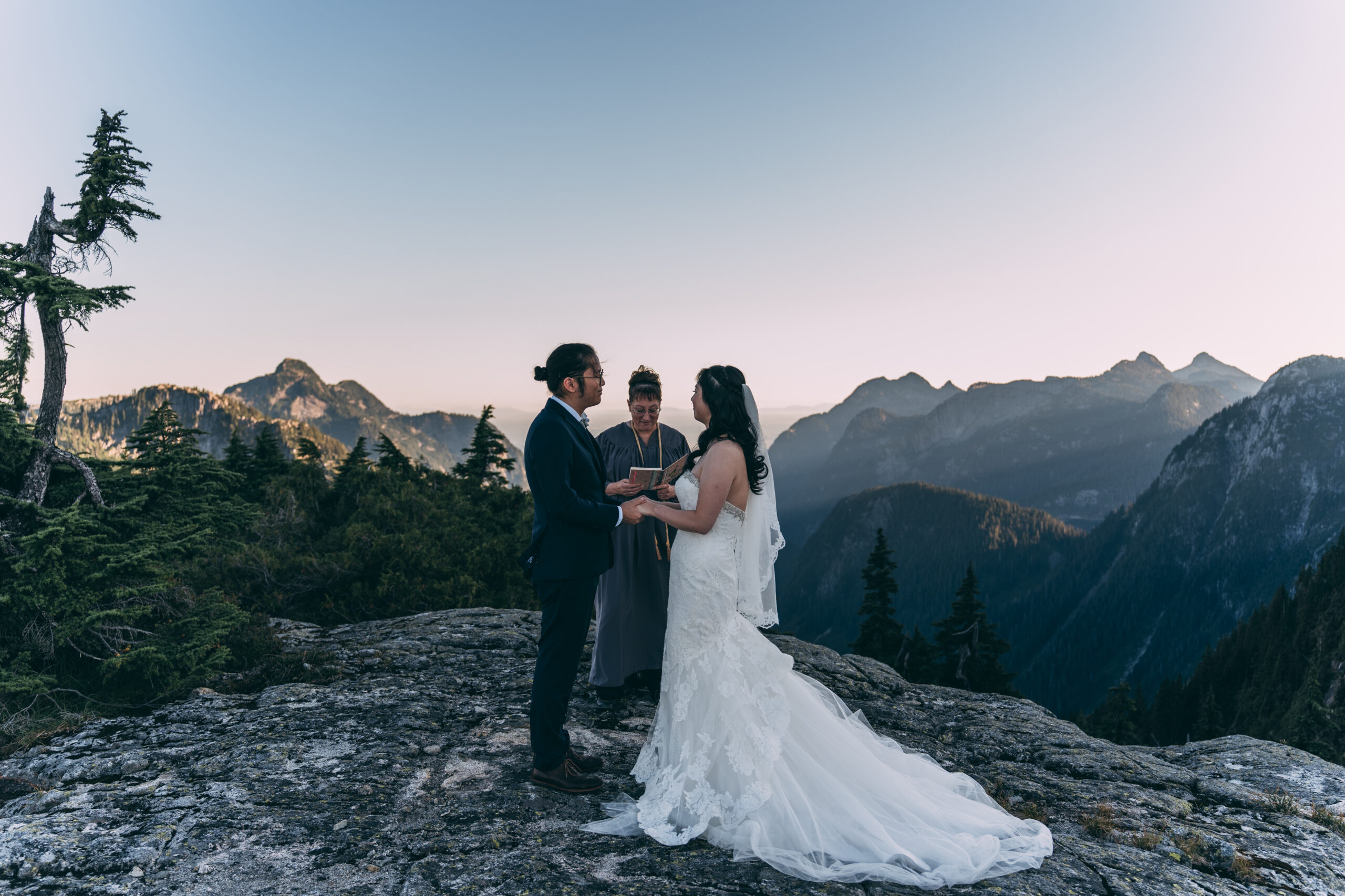 Sky Helicopter Mountain Top Elopement