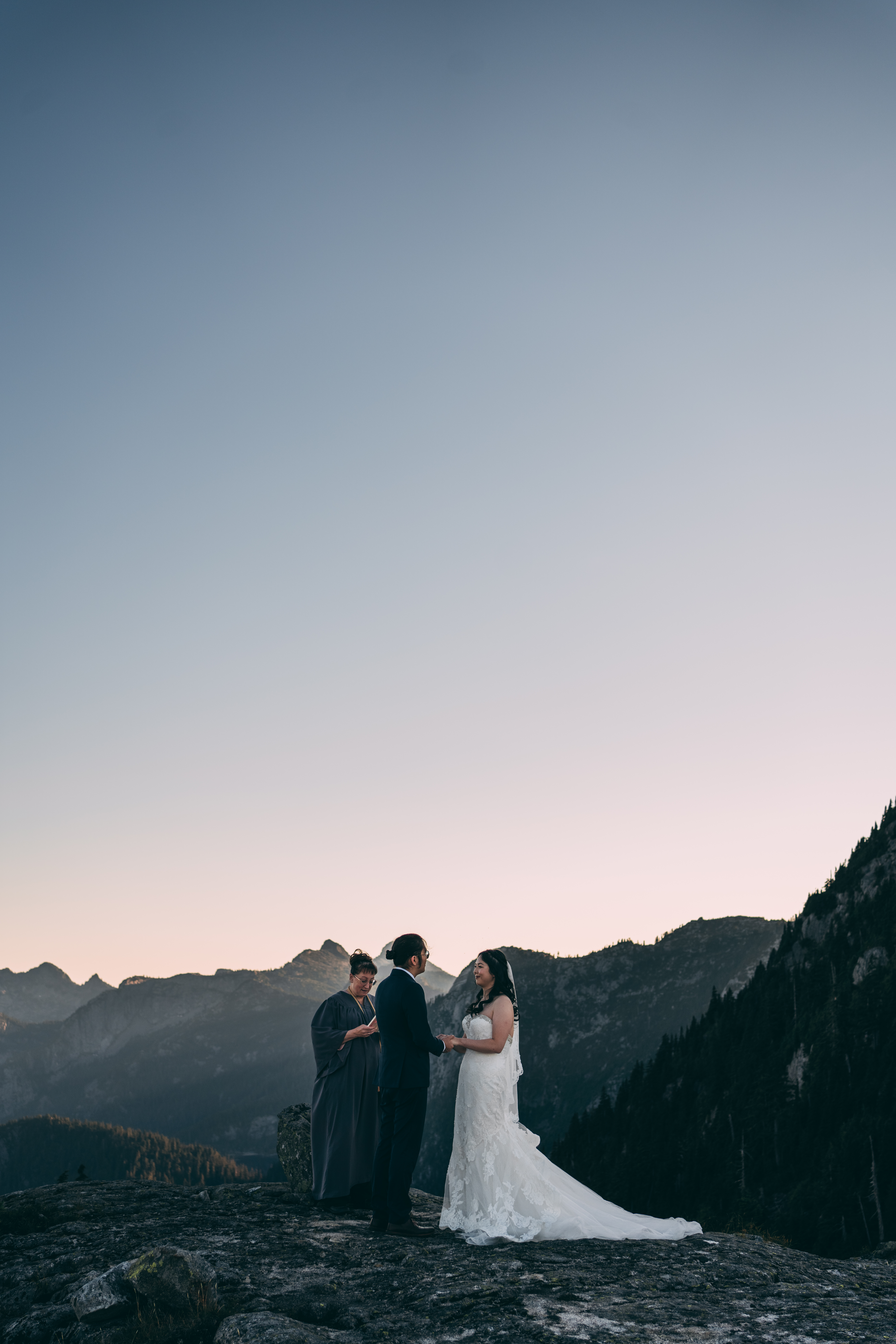 Sky Helicopter Mountain Top Elopement